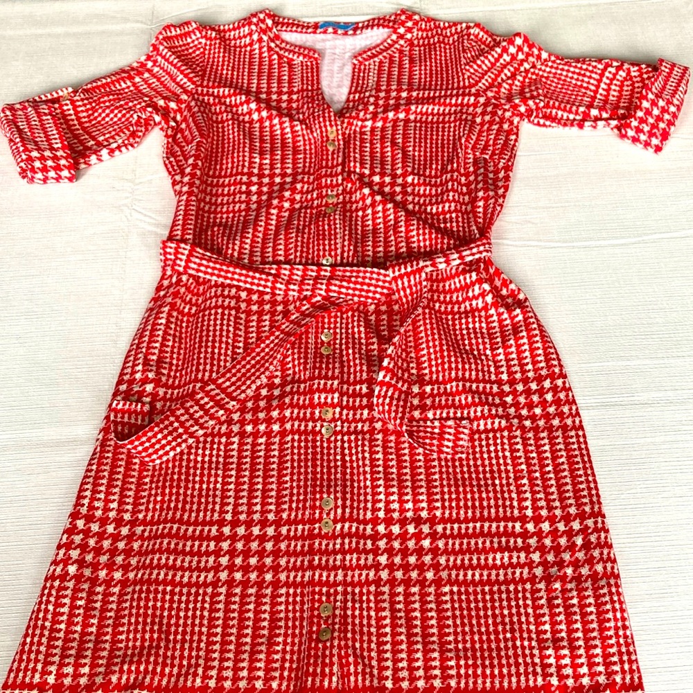 J McLaughlin Checked Shirt Dress